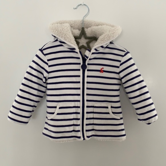 Joules Reversible Cuddle Zip Coat 0-24m - Picture 1 of 7